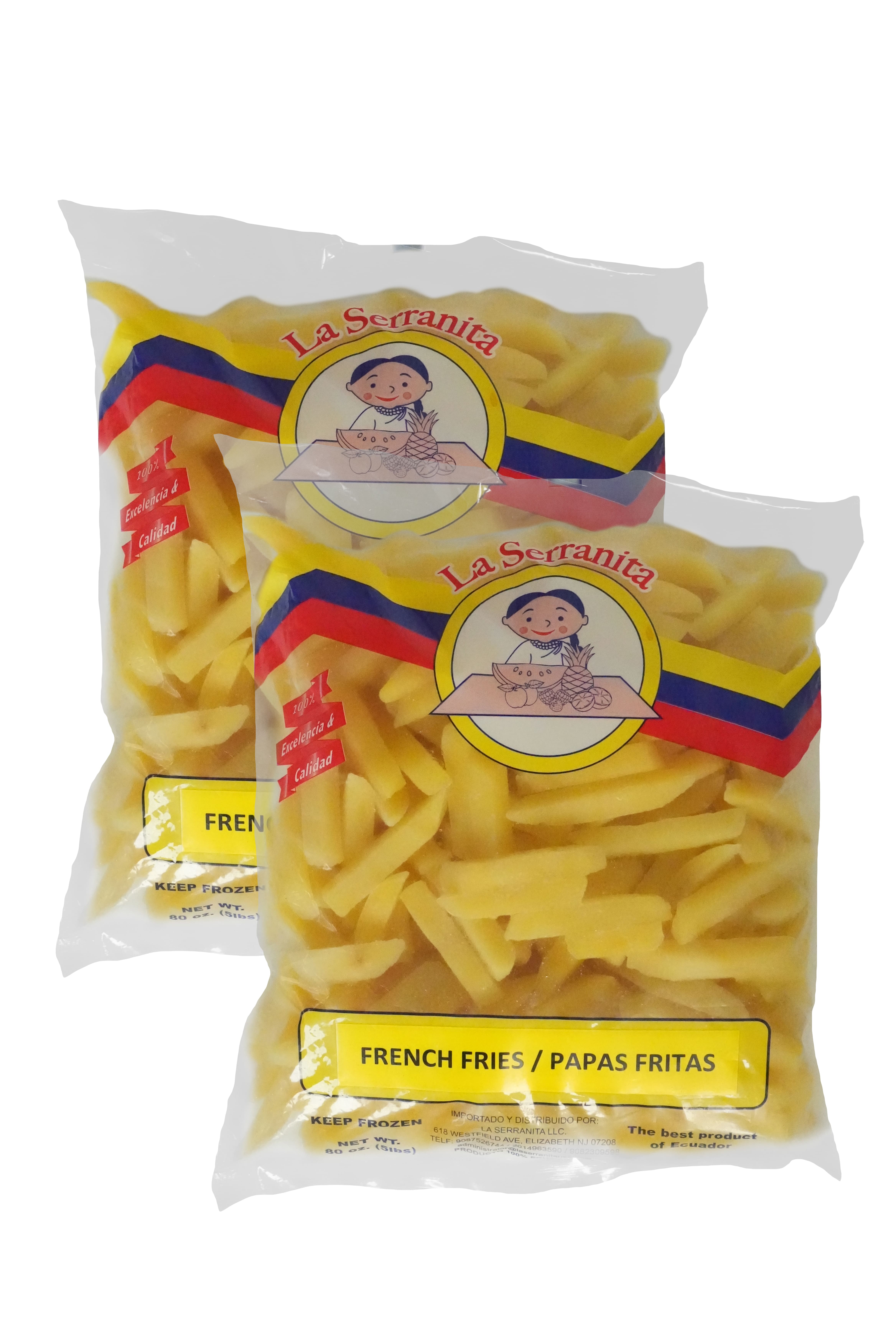 Papas fritas listas para servir